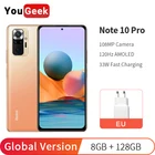 Xiaomi Redmi Note 10 Pro, глобальная версия G, 8 ГБ, 732 ГБ, 128 МП, 120 Гц, AMOLED, 5020 мАч, 33 Вт, с функцией быстрой зарядки