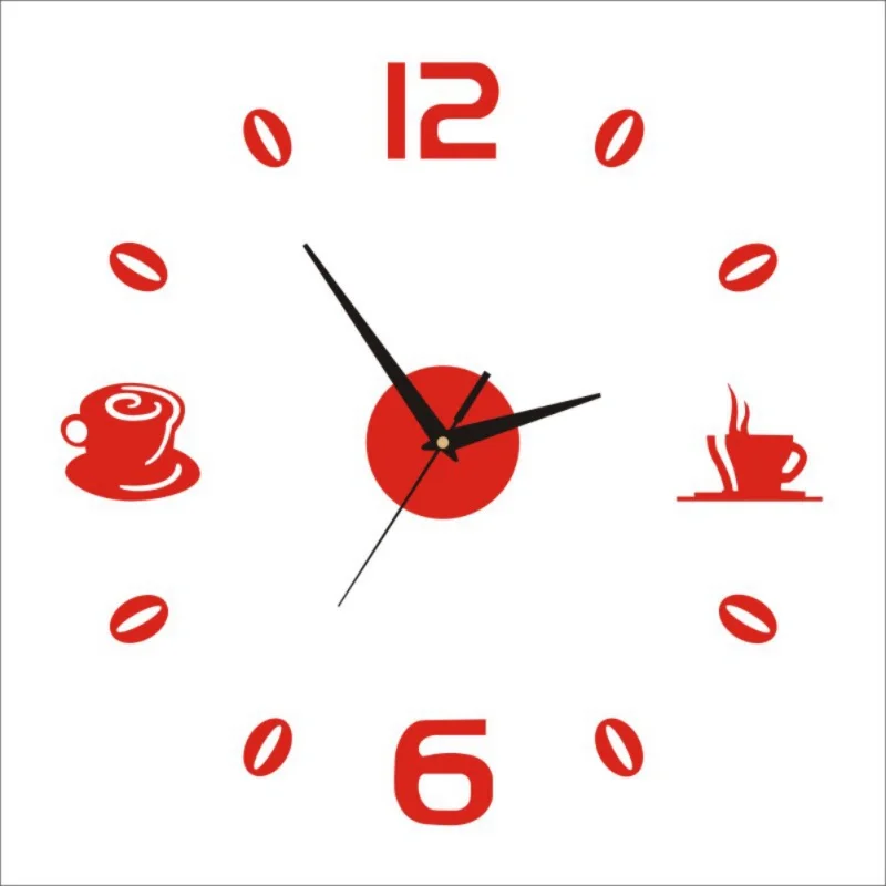 3D зеркальная поверхность настенные часы зеркальные креативные наклейки s DIY