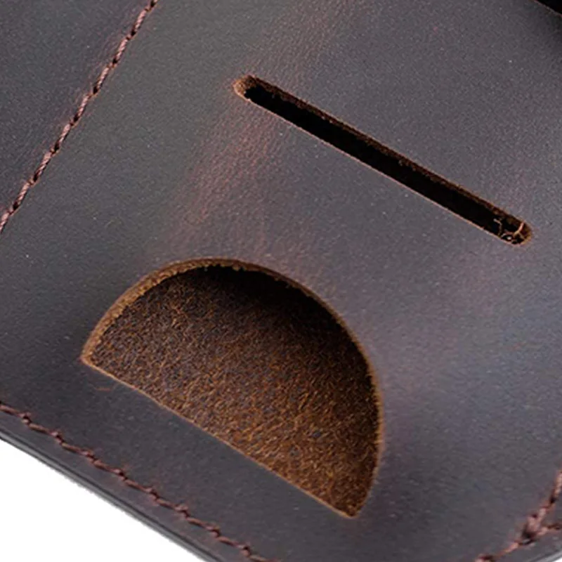 

GTBL Pocket EDC Organizer Leather Slip Sheath with 2 Pockets for Knife/Tool/Flashlight/ Pen &EDC Gears Pocket