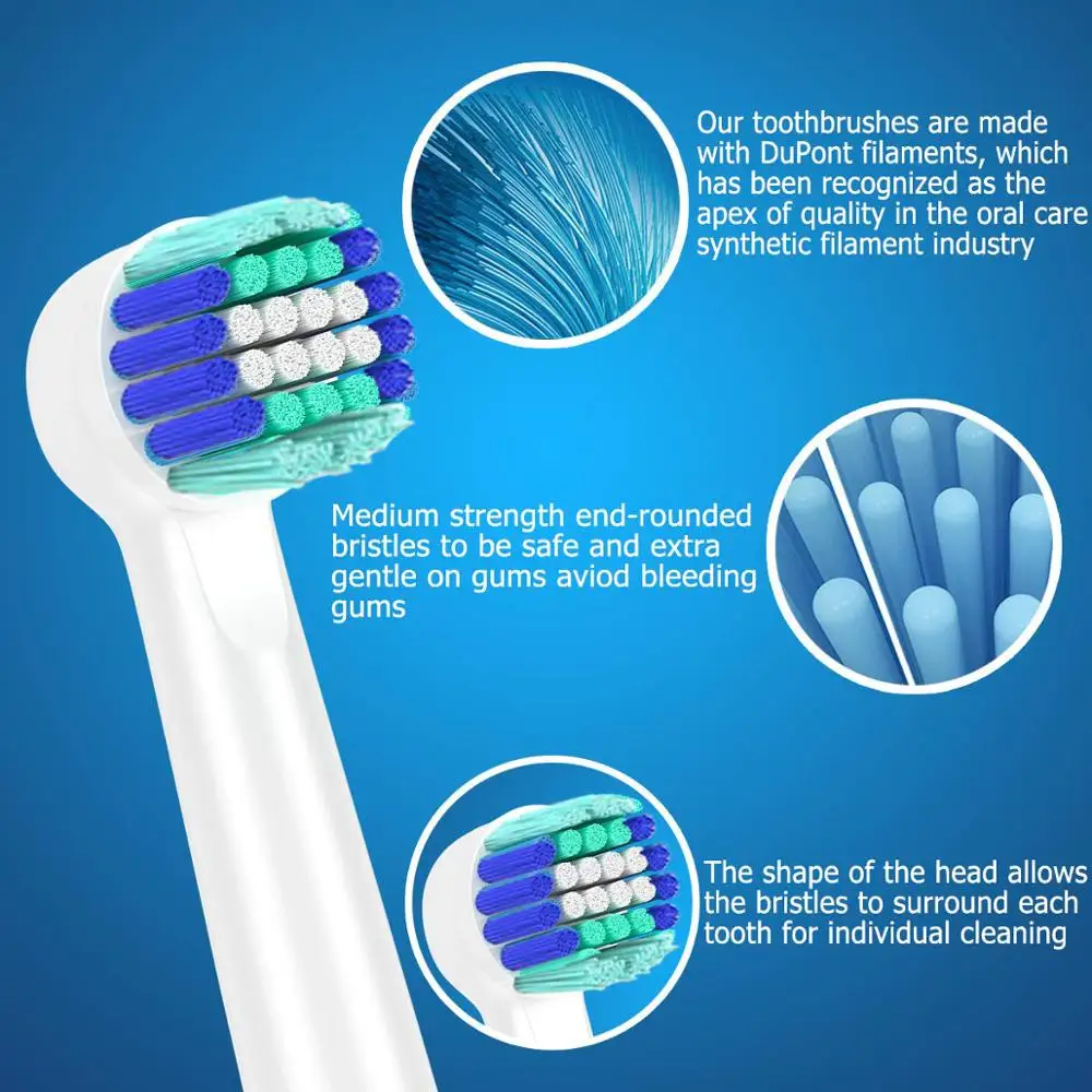 Сменные насадки для щетки Braun oral B D12 D16 D29 D20 D32 OC20 D10513 DB4510k 3744 3709 3757 D19 OC18 D811 D9525 D9511 16 шт