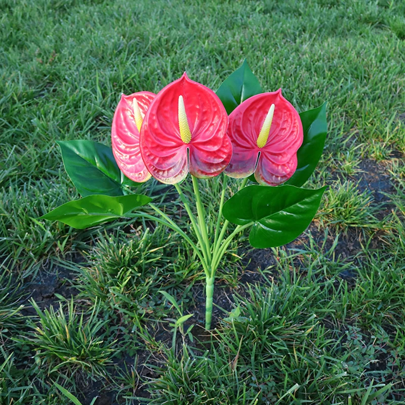 1 шт. искусственный антуриум Искусственные цветы Крытый зеленый завод балкон