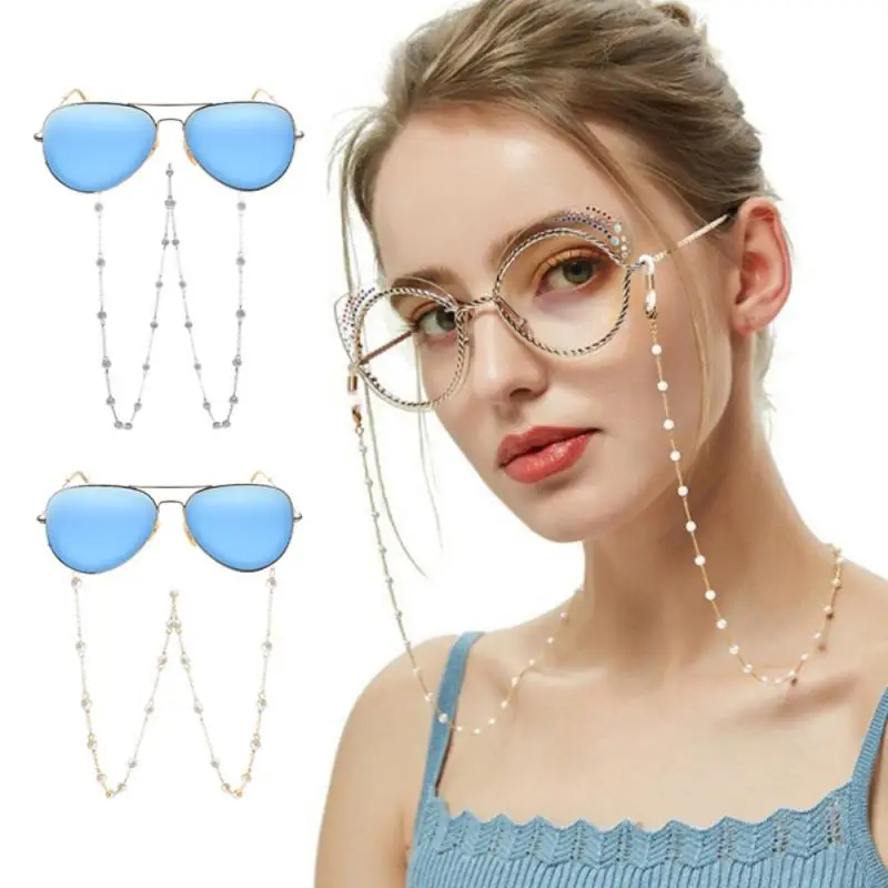 

Sunglasses Masking Chains For Women Pearl Beading Decorative Glasses Chain Eyeglasses Lanyard Holder Necklace Fashion Jewelry