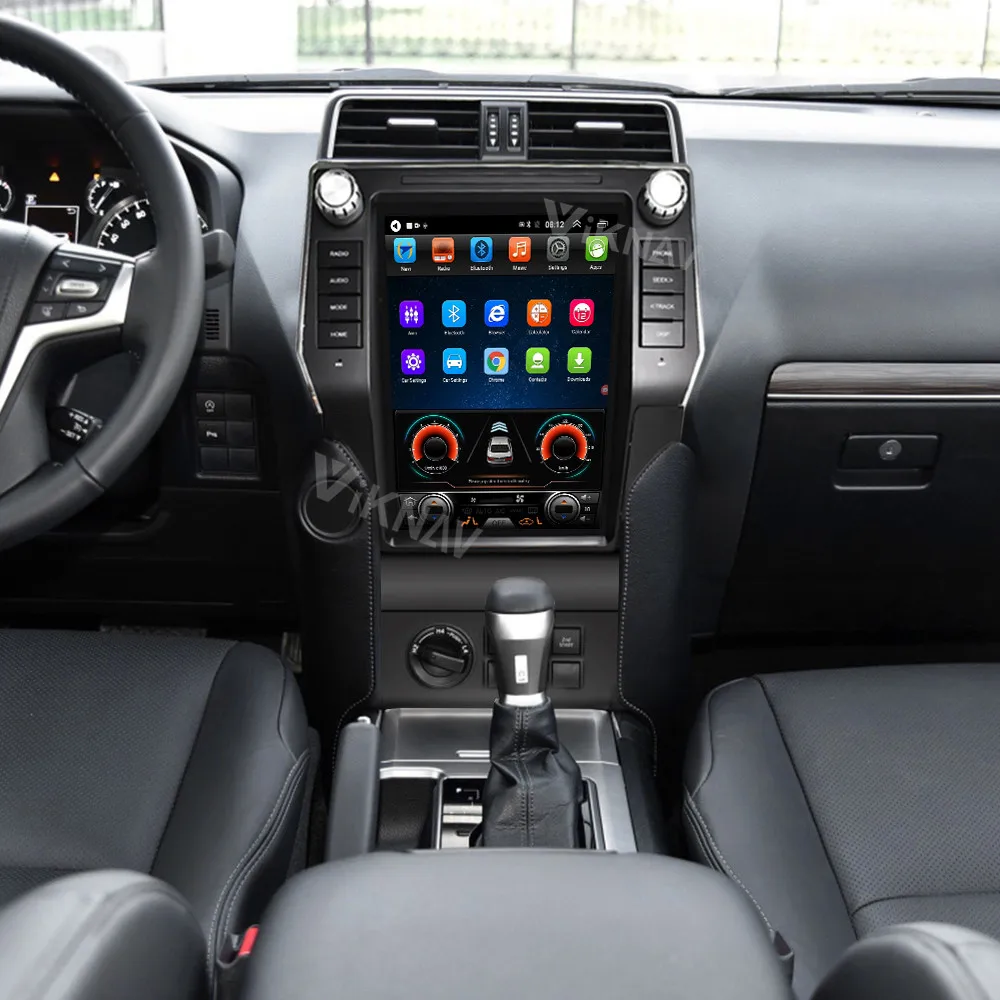 

vertical screen car DVD player for Toyota land cruiser prado 2018 auto radio multimedia player GPS navigator tape recorder 12.1'