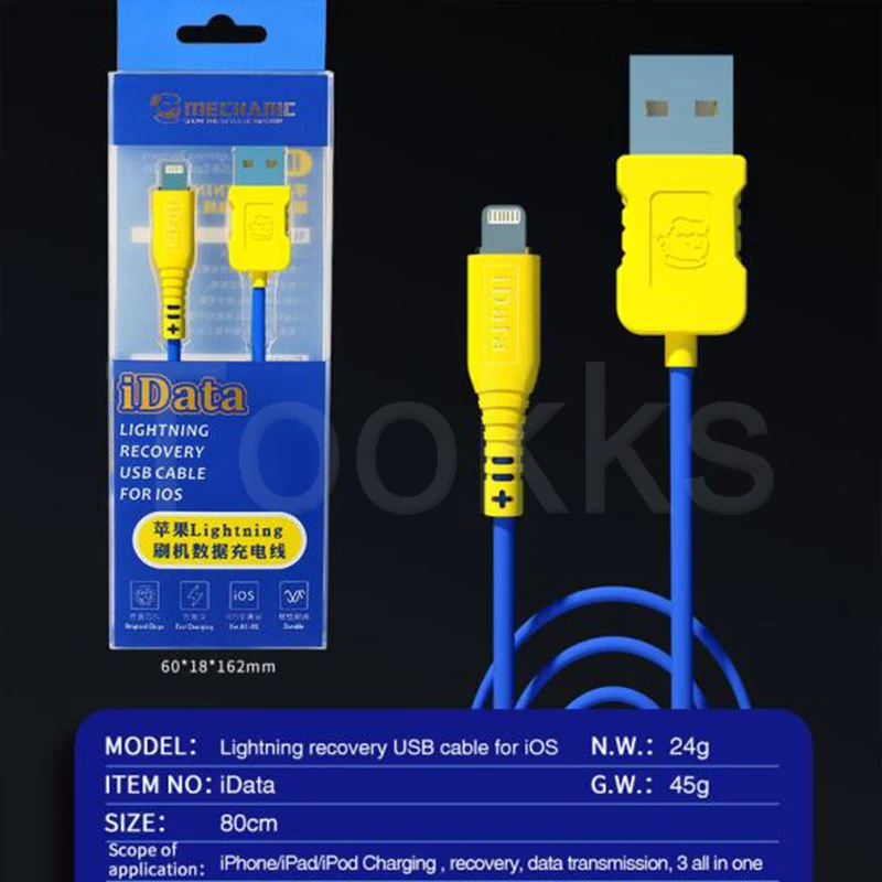 USB-кабель для зарядки и передачи данных MECHANIC iData Lightning DFU IOS iPhone iPad iPod | Инструменты