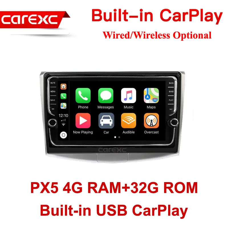PX5 32G ROM Wired CarExc Автомагнитола Android 9,0 автомобильный Muiltmedia плеер для VW/Volkswagen/Magotan/CC/Passat B6 B7 головное устройство встроенный CarPlay с gps-навигацией без DVD - Цвет: PX5 32G ROM Wired