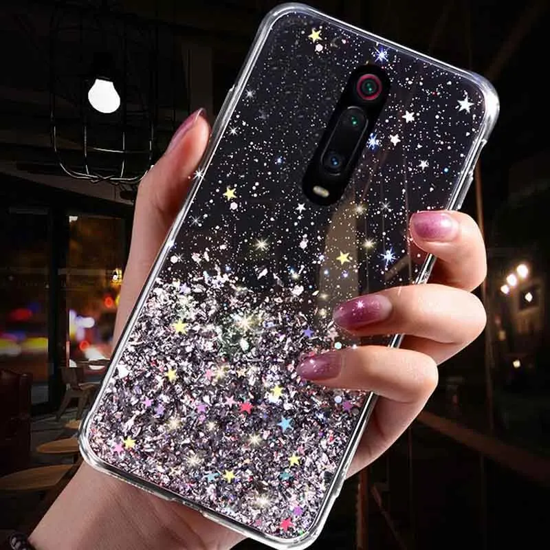 Чехол LOVECOM с блестками для телефона Xiaomi Redmi Note 7 8 Pro K20 чехол Mi 9 мягкий прозрачный