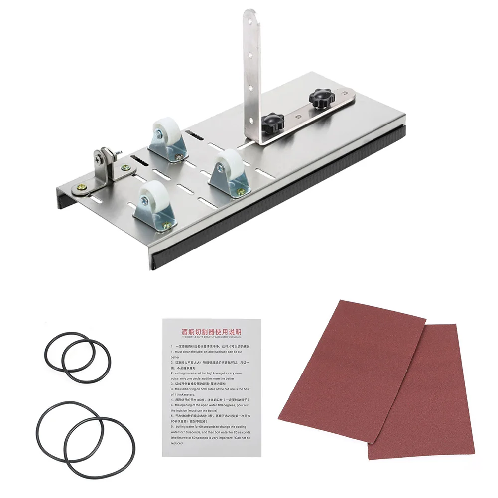 Резак для стеклянных бутылок из нержавеющей стали с 3 колесами инструмент резки