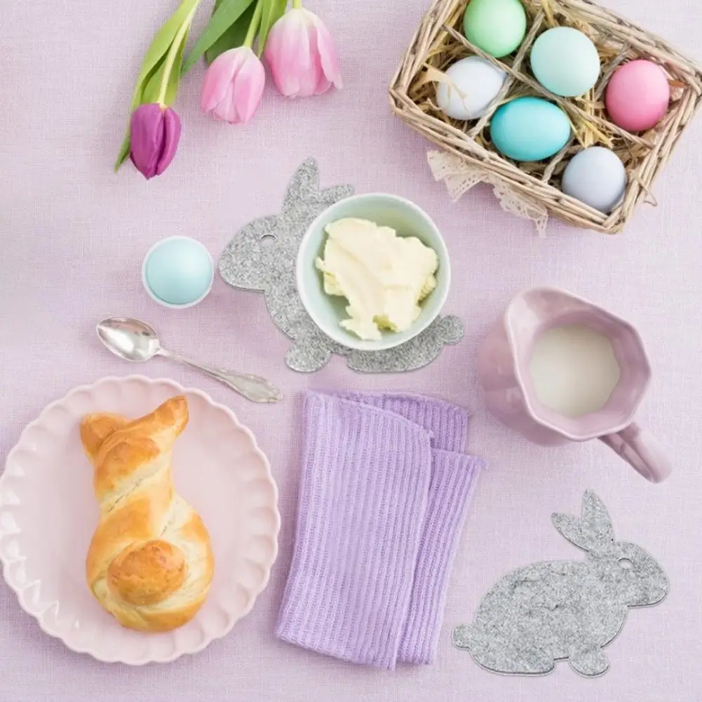 Пасхальный кролик столовых подставка обеденный коврик для дома Кухня