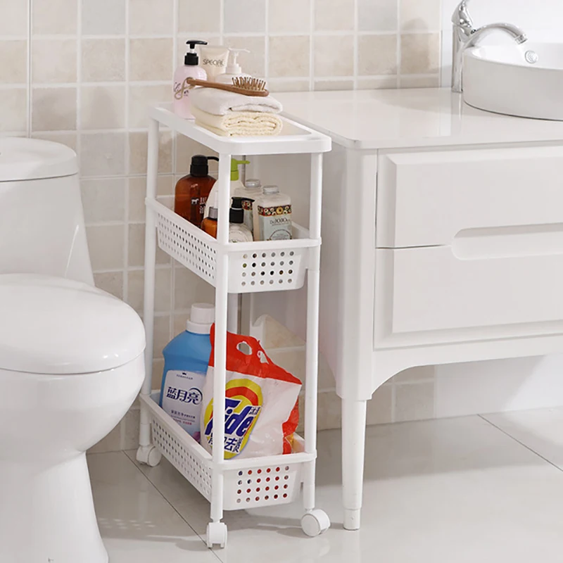 Волшебная подвижная сборка 3/4 слоя узкий многофункциональный шкаф полка для