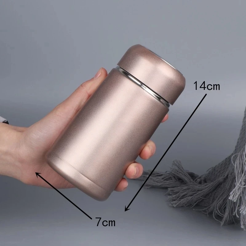 

Small stainless steel vacuum tea cup milk cup vacuum cup solid color portable mini car outdoor camping small straight cup