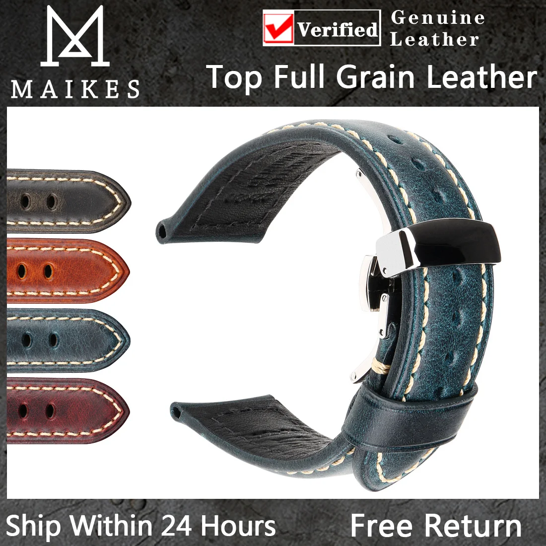 Ремешок из коровьей кожи для наручных часов аксессуары браслет с застежкой