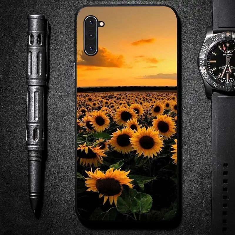 

rose daisy sun flower pattern Phone Case For Samsung galaxy S A note 6 7 8 9 10 20 31 40 50 51 71 edge plus 5G