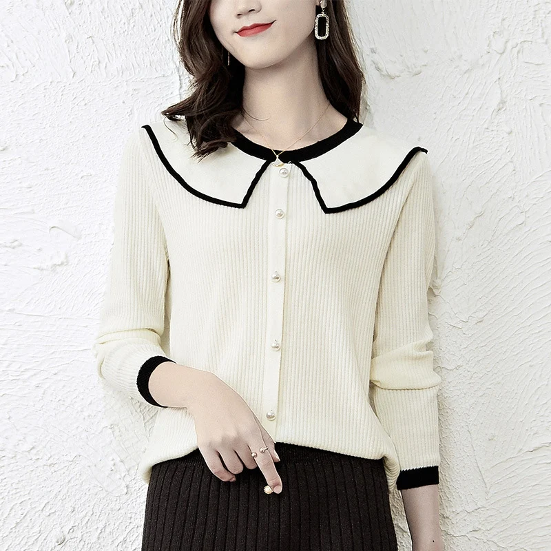 

Women Autumn Winter Knitted Pullovers Casual Loose Sweater Full Sleeve Loose Sweater
