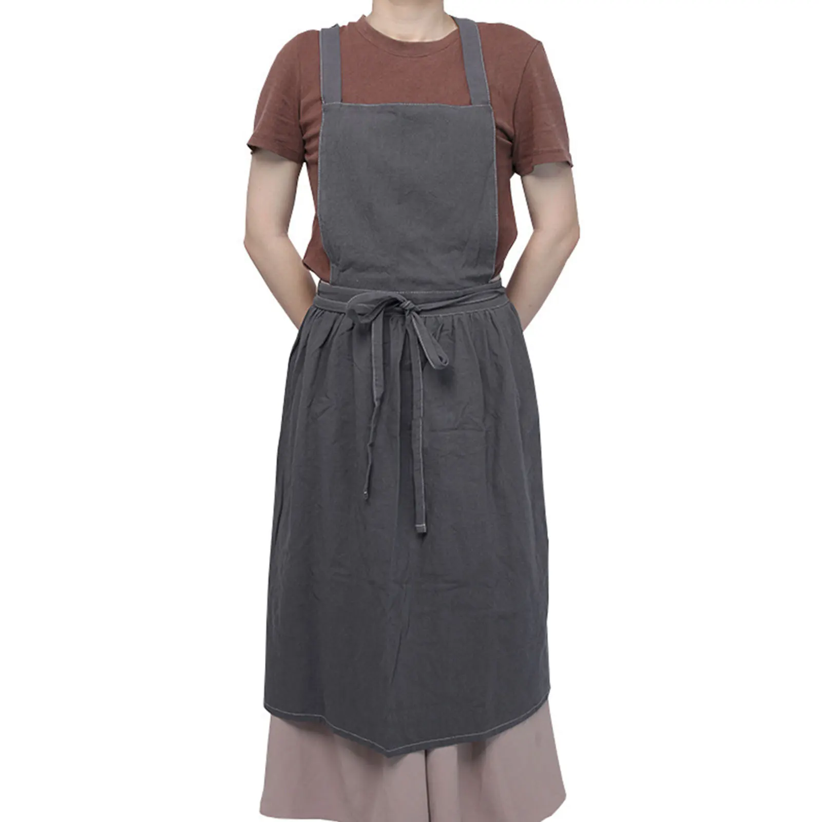 Фартук для выпечки сервис большого размера с 2 карманами легкая форма бариста