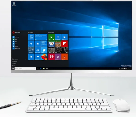 AIO WIFI настольный компьютер ПК с процессором i7 ОЗУ 16 Гб ТБ и 27 дюймов FHD изогнутый ЖК