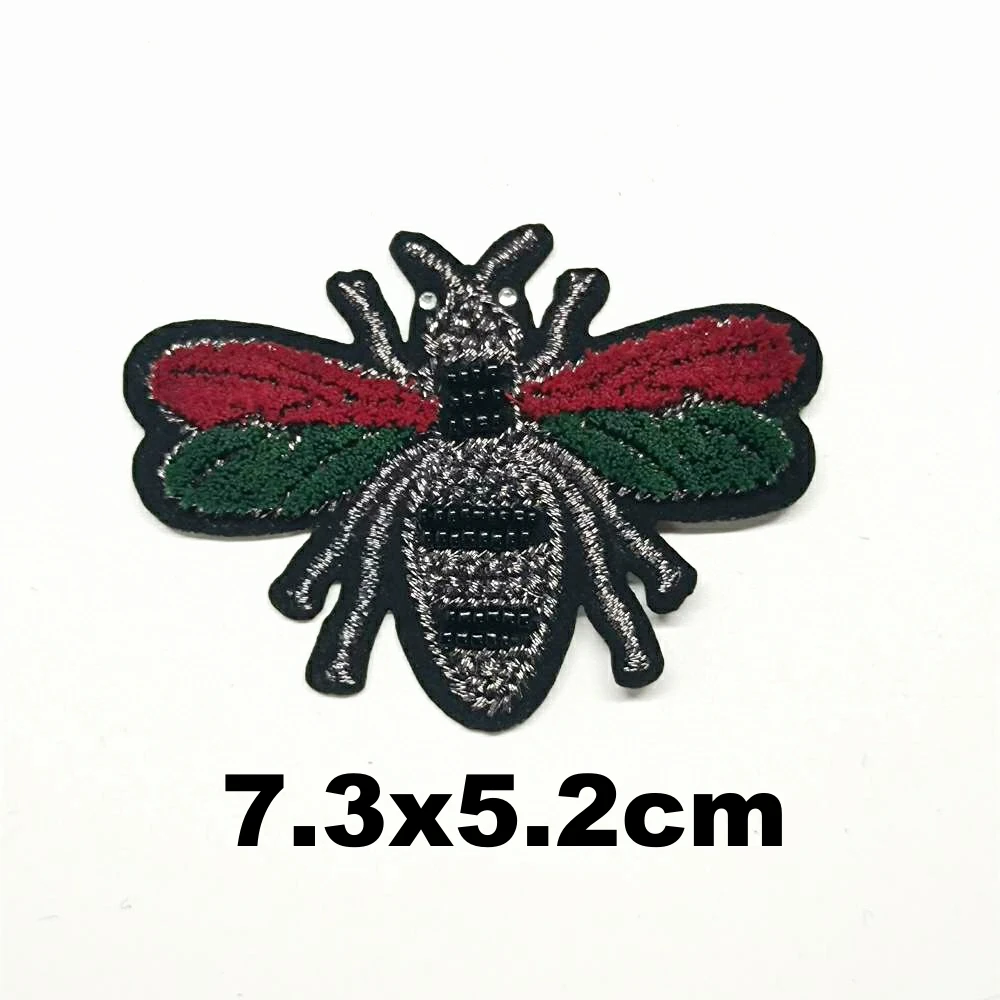 

Garment accessory embroidery beaded bee embroideried patches for clothing PA-3332
