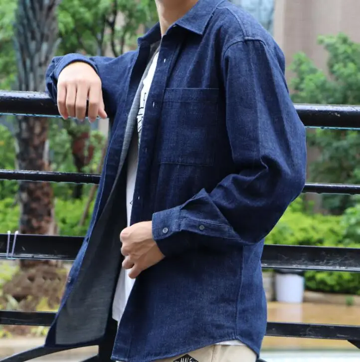 

Men's shirts men's autumn new 2020 cotton denim men's shirts cotton loose casual shirts for men