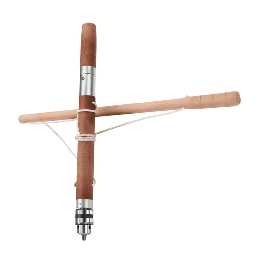 

Woodworking Hand Drill Traditional Type Wood Handle Clamping Drill Clamping Rotary Bits Woodworking Hand Drill Uses Beech Wood