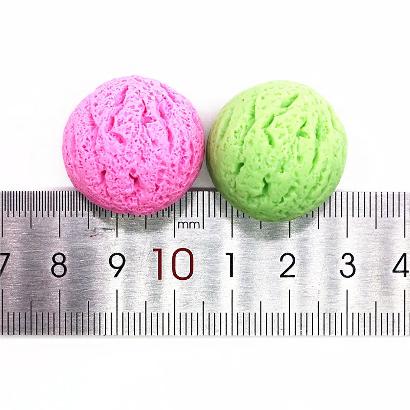 Simulation ice cream ball Shoe Accessories 2020 Novel Shoe Buckle Charms Resin Croc Shoe Decoration fit jibz Kids Party Gifts