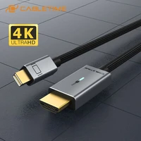 cabletime mini dp to hdmi cable 4k60hz nylon mini displayport to hdmi adapter cable thunderbolt 1 2 for acer dell xps c324