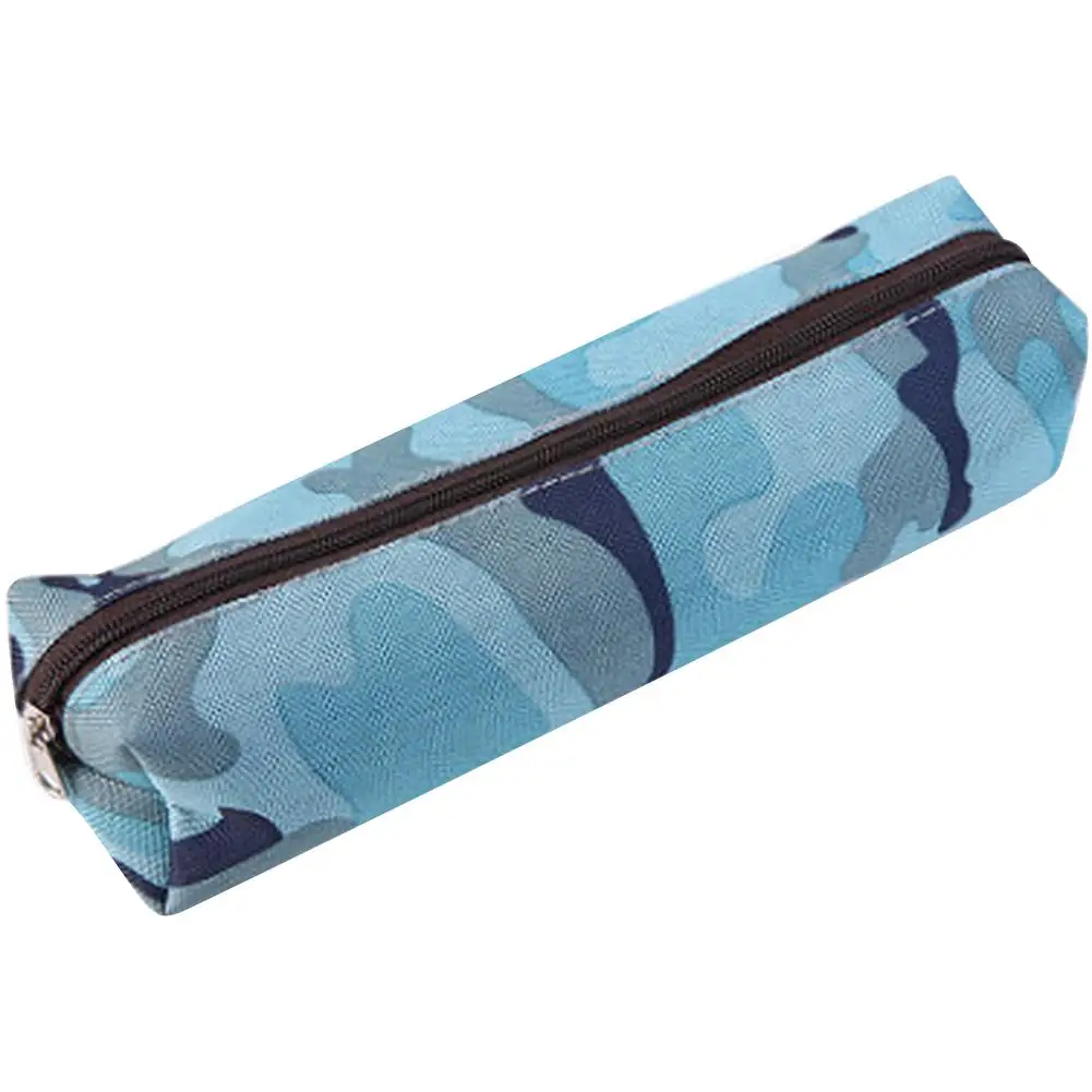 Камуфляжный чехол для карандашей большая емкость холщовая на молнии Канцтовары