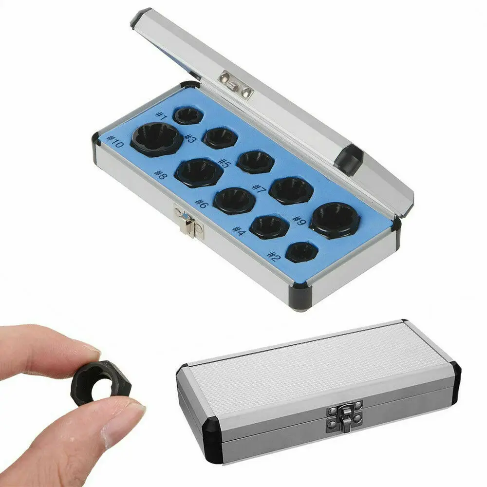 10 шт./компл. 9 19 мм набор для удаления поврежденных болтов гаек винтов