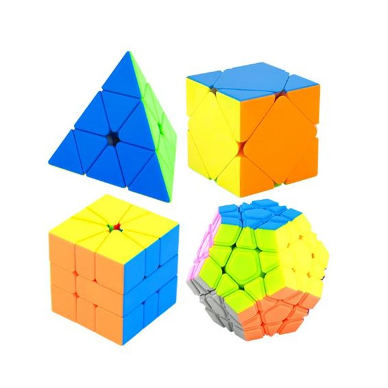 Кубик Moyu 4 шт. в наборе 2x2x2 3x3x3 4x4x4 5x5x5 подарочный набор волшебный кубик без наклеек