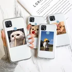 Чехол с принтом для OPPO Realme 7, противоударный чехол для OPPO Realme 7 Pro 7i C17 Narzo 20 Pro Reno 4F 4 Lite, милый кот, мягкий чехол