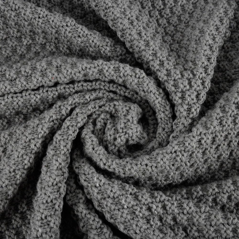 Одеяло с кисточками однотонное бежево серое кофейное 130x170 см|Одеяла| |