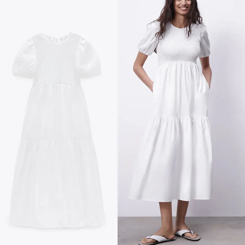 

2021 New Summer zaraing woman robe traf casual maxi dress Party dresses sukienka y2k Kawaii tunics midi Sundress Female clothing