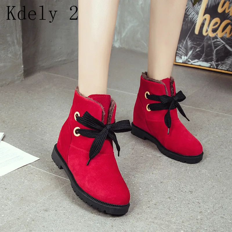

Classic Women Winter Boots Suede Ankle Snow Boots Female Warm Fur Plush Insole High Quality Botas Mujer Snow Boots