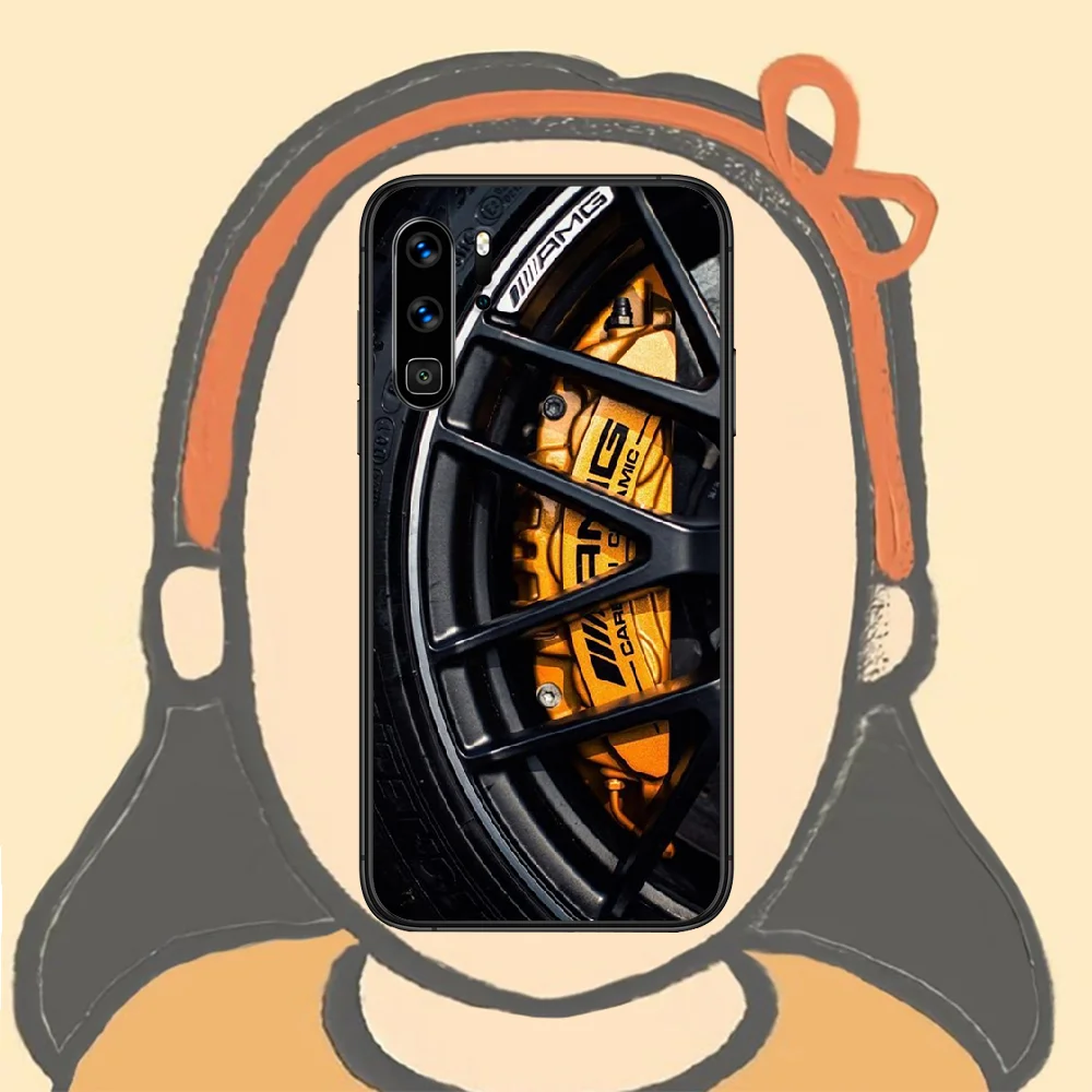 

Mercedes Benz AMG Car Phone Case For Huawei P Mate Smart 10 20 30 40 Lite Z 2019 Pro black Shell Tpu Hoesjes Soft Funda Luxury