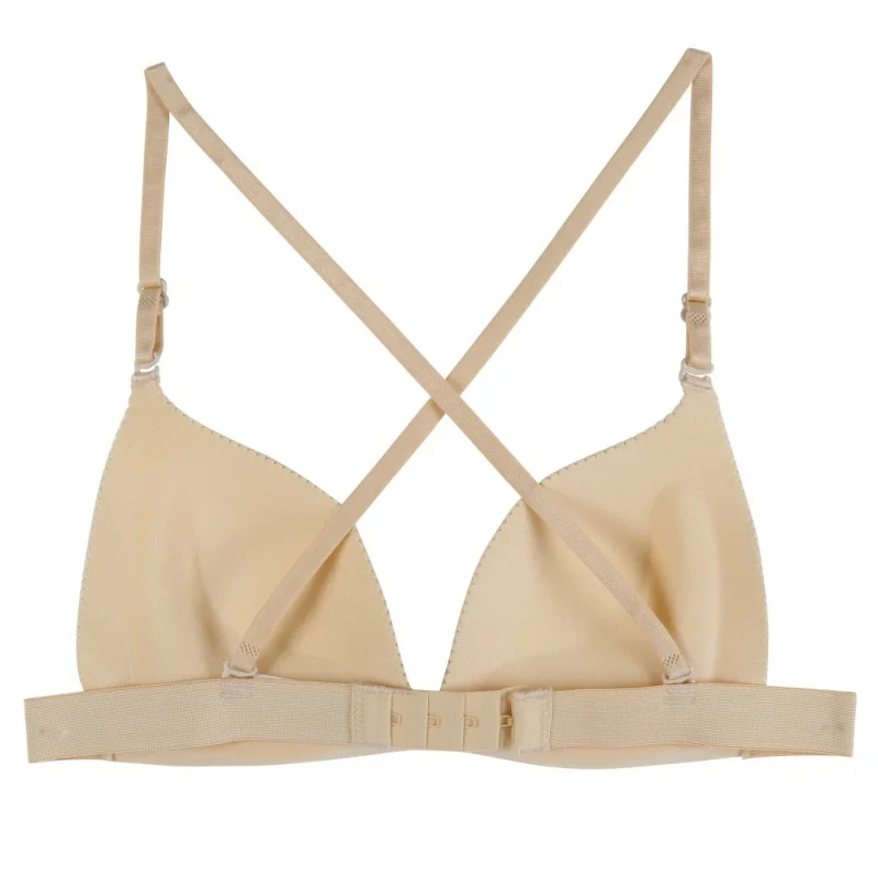 

Women Sexy Seamless Bra Push Up Back Cross Bandage Bra Lingerie Underwear Deep V Wire Free Brassiere