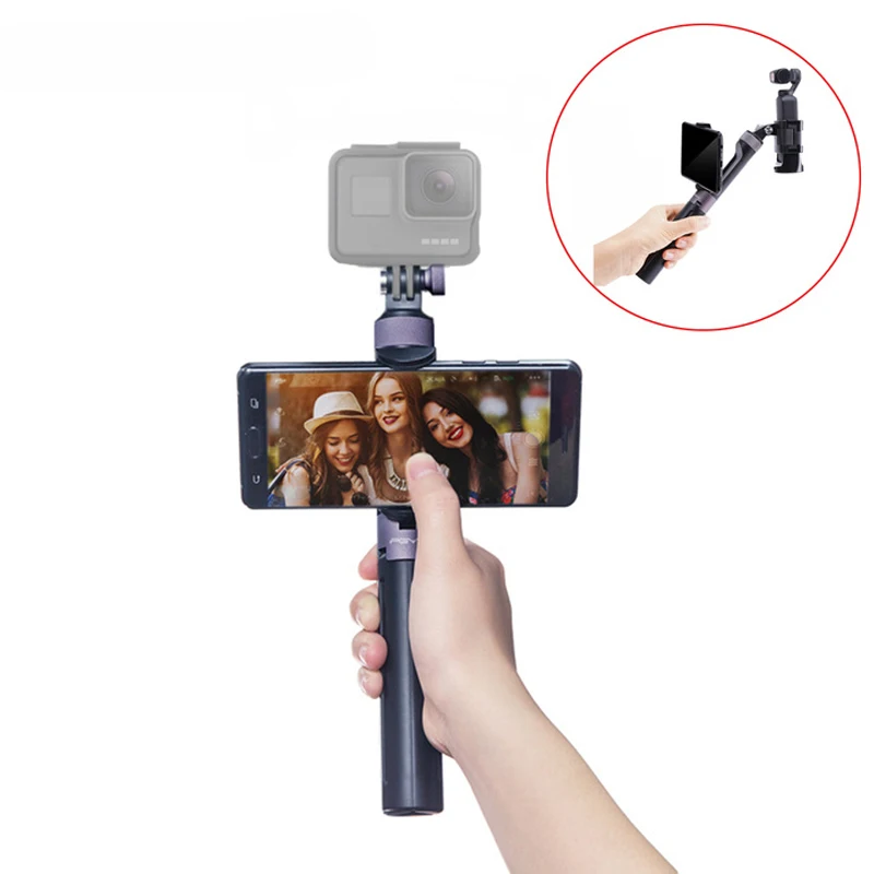 Ручной штатив с адаптером для телефона с удлинителем для gopro yi 4k sjcam Экшн-камера DJI Osmo pocket dji osmo action