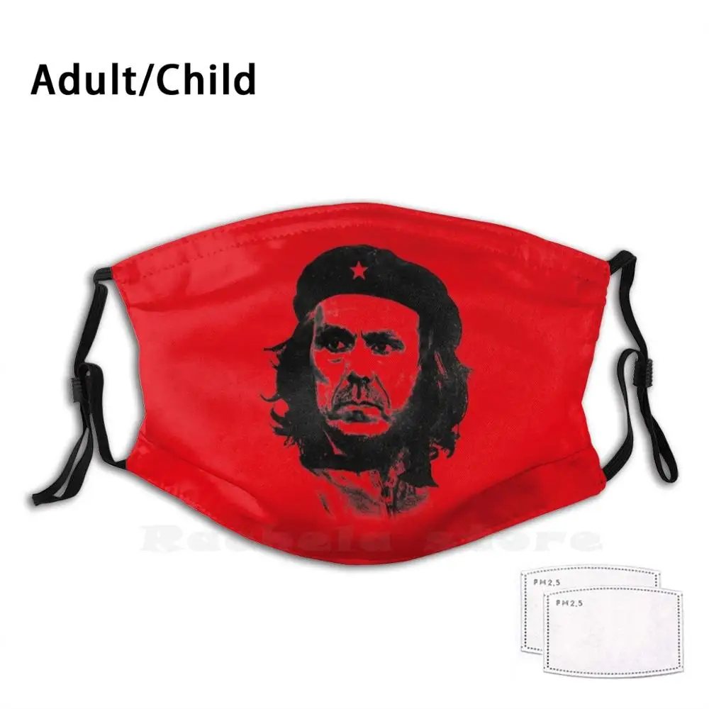 

Многоразовая маска для лица Jos Luhukay - Che Guevara с забавным принтом, фильтрующая маска для лица Jos Luhukay Rebel, Коммунистический коммунистический коммунизм, революционный