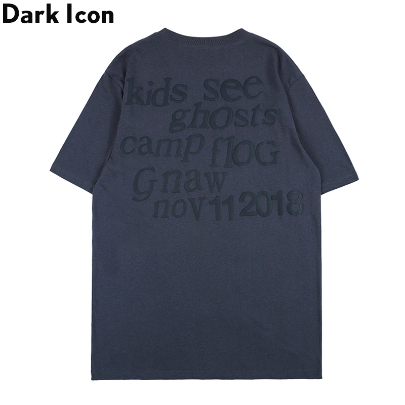 Футболка мужская с надписью и сердцем Dark Icon уличная одежда Минималистичная