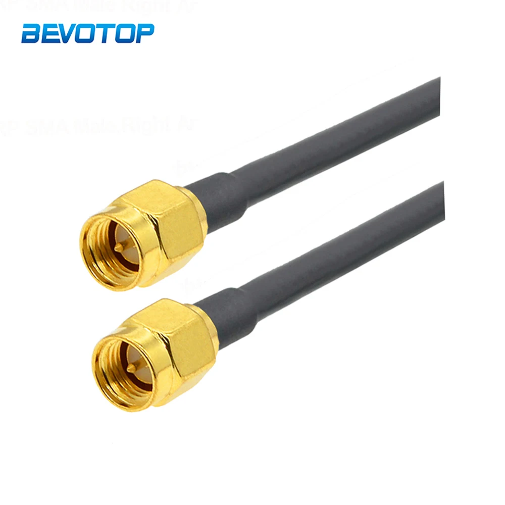 

1M 2M 5M 10M 20M SMA Male to SMA Male RG58 50ohm Coaxial Cable SMA Plug WiFi Antenna Extension Cable Connector Adapter Pigtail