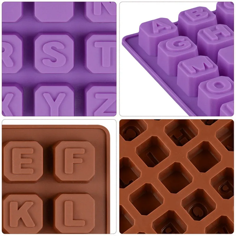 Силиконовые формы с 26 английскими буквами + 4 для мыла ручной работы силиконовая