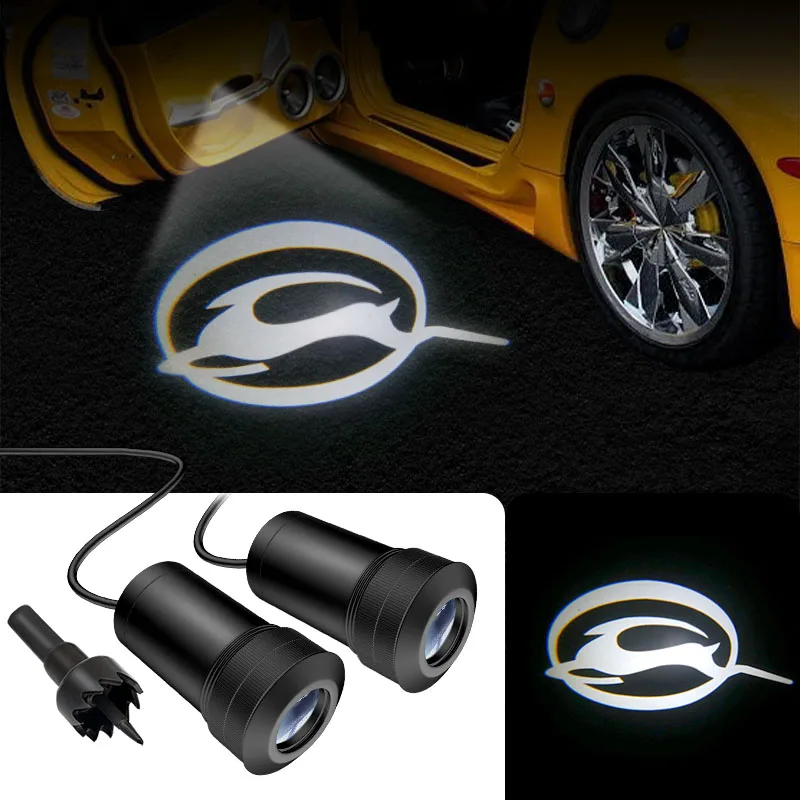 

AEING 2pcs Ghost Shadow Logo welcome Car White LED Door Light Laser Courtesy Slide Projector logo Emblem light For CHEVY IMPALA
