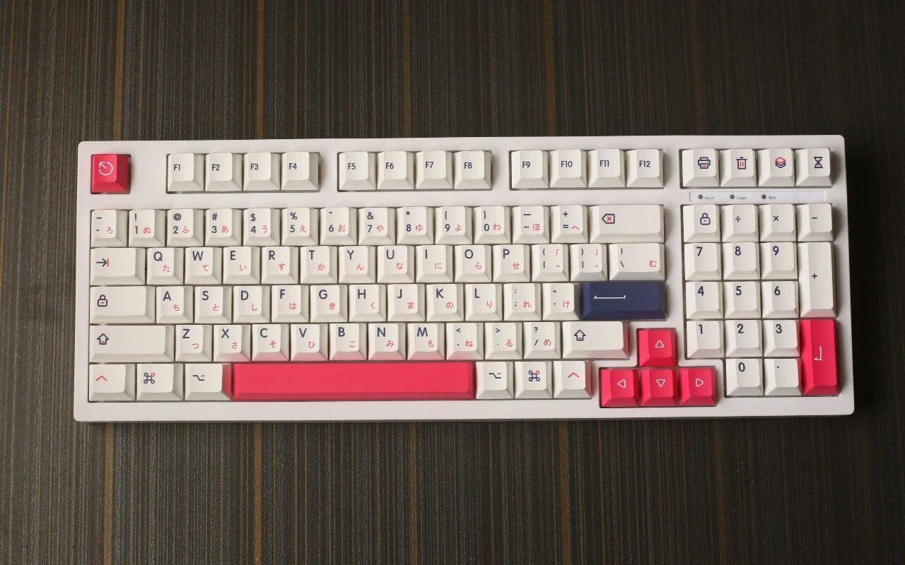 140 Keys/set Kon Momo Keycaps For MX Switch Mechanical Keyboard PBT Dye Sublimation Key Caps Cherry Profile With 1.75u 2u Shift |