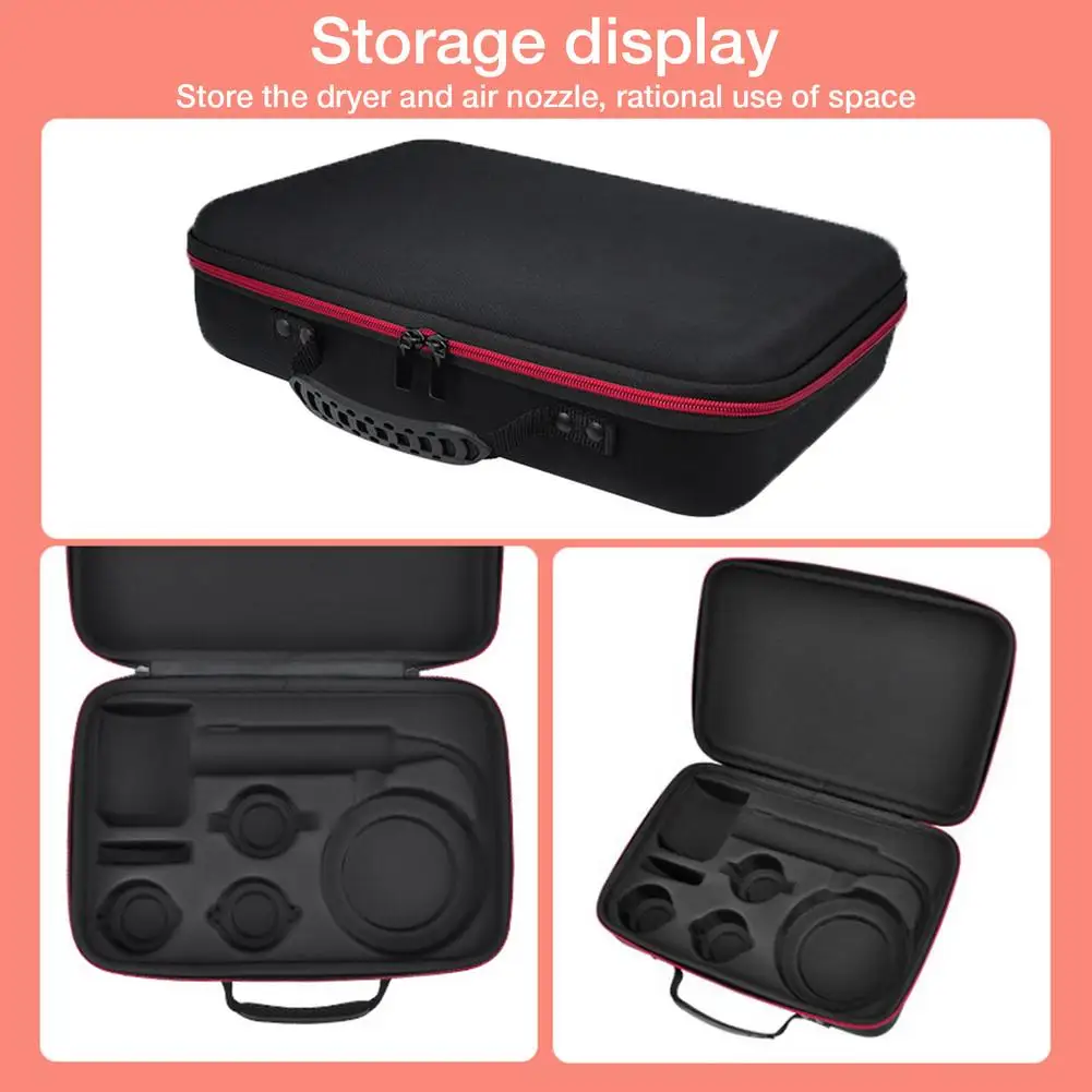 

For Hair Dryer Storage Box Lightweight Portable Hair Dryer Box Portable EVA Storage Bag Pouch Anti Scratch Travel Hair Dyer Case