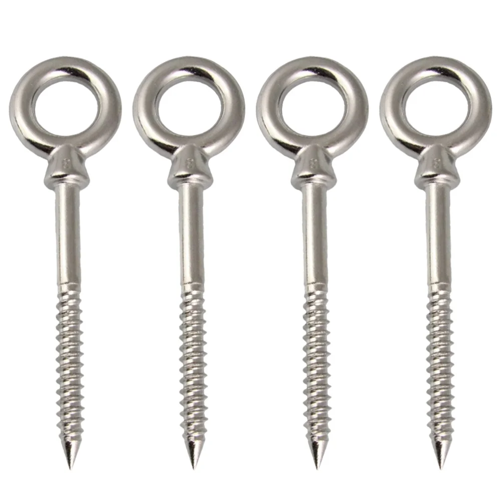4 шт. Нержавеющая сталь винт крючки станок и Портативный Подвесные качели крюк