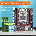 Набор материнской платы X79 с 4 шт. x 4 ГБ = 16 Гб 1333 DDR3 память ECC REG и Xeon E5 2640 V2 процессор SATA3 M-ATX M.2 SSD