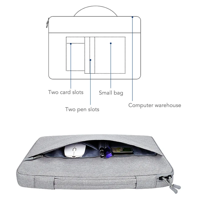 Модный противоударный чехол для ноутбука Водонепроницаемый 13 3 14 15 дюймов Сумка
