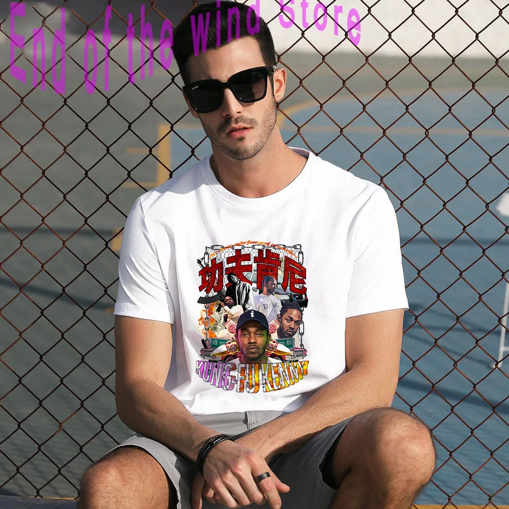 

Fashion Kendrick Lamar T-shirt Unisex Harajuku Good Kid Graphic Hip Hop T-shirt Women Cool TDE Tops 100% Cotton Shirt Female/Man