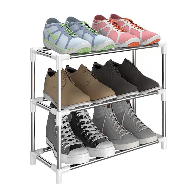 Простая многоярусная полка для обуви пыленепроницаемый шкаф у двери дома