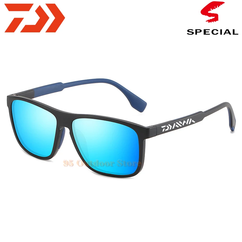 Daiwa Designer New Fashion Polarized Sunglasses Men Square Frame Male Sun Glasses Fishing Driving UV400 |