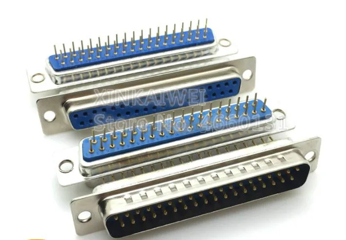 DB9 DB15 DB25 DB37 отверстие/Pin Женский/мужской синий Сварные Разъем RS232 последовательный