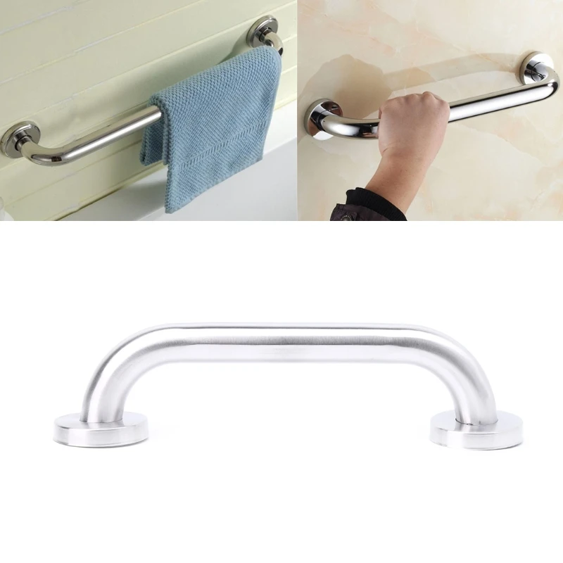 

25cm Bathroom Shower Tub Handrail Stainless Steel Safety Toilet Support Rail Grab Bar Handle