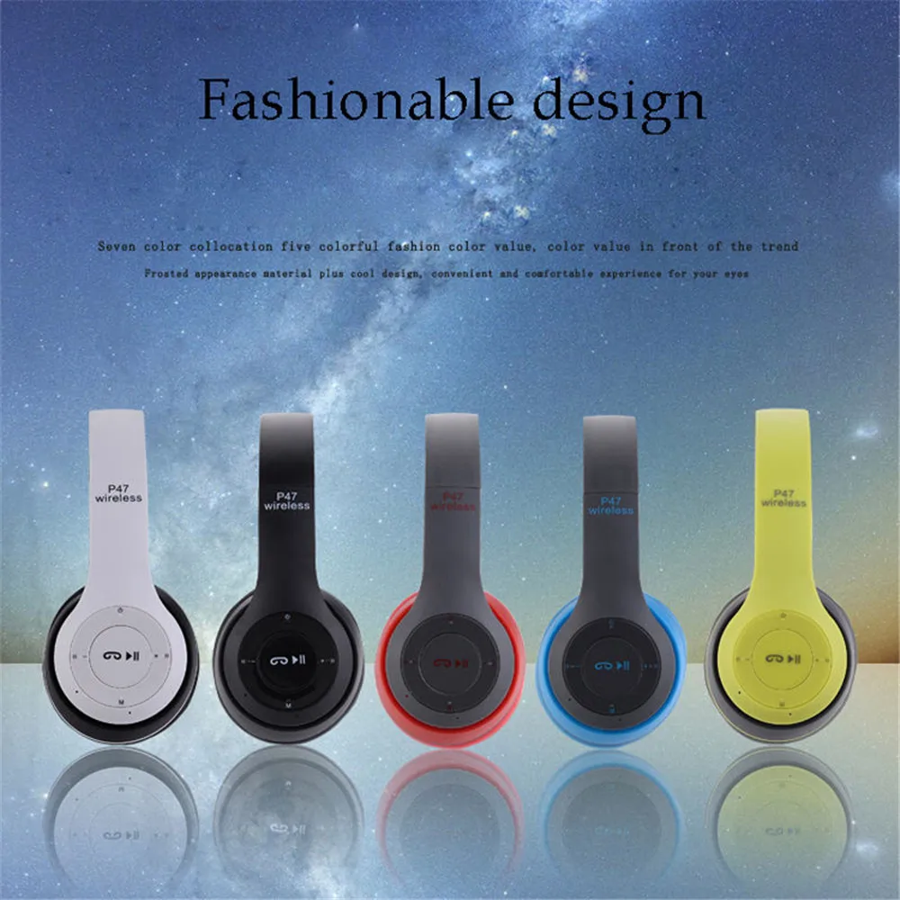Складные беспроводные наушники 9D HiFi с басами музыкальная Bluetooth-гарнитура стерео